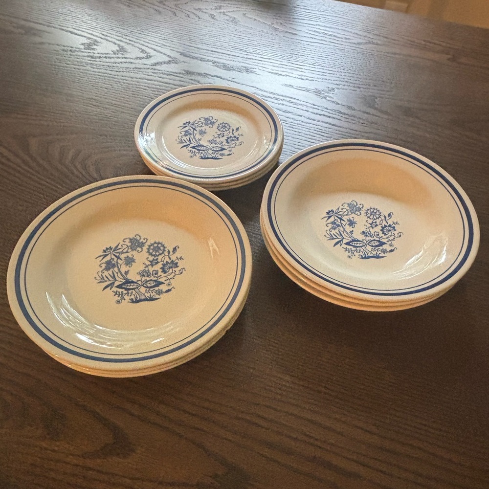Blue and White Oxford Brazil Dishes